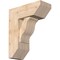 Ekena Millwork Funston Slat Smooth Bracket w/ Offset Brace, Douglas Fir, 7 1/2"W x 18"D x 22"H BKT0806X18X22FST06SDF - alternate 1